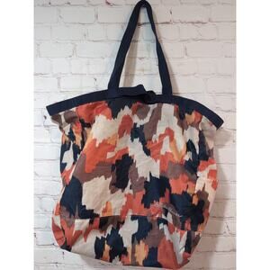 Eddie Bauer Stowaway Packable 25L Cinch Tote Packable Abstract Print